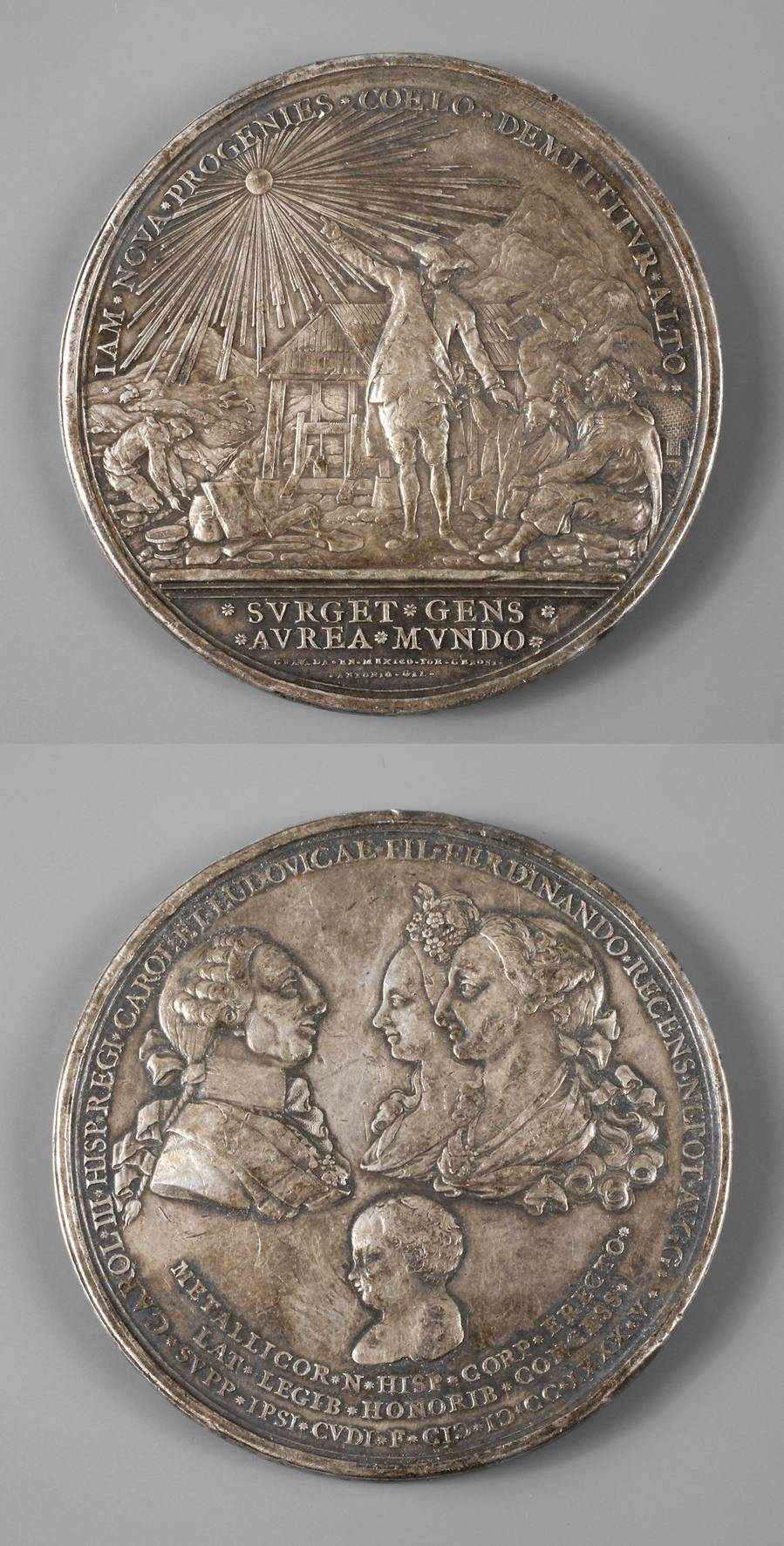 Silber-Medaille Carl III. von Spanien (1759-1788)