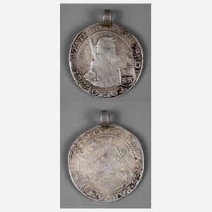 Taler der Vereinigten Niederlande (17. Jh.) als Münzanhänger