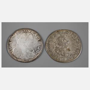 Zwei Kreuzer Habsburg und Schweiz