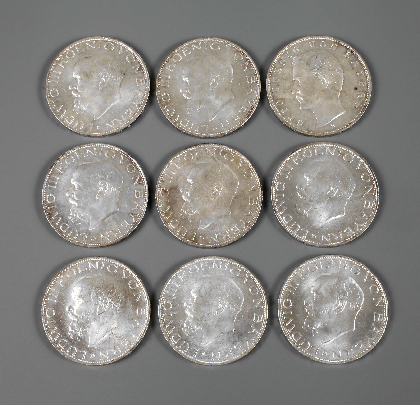 Neunmal 3 Mark Bayern