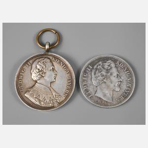 Münze und Medaille Ludwig II., Bayern