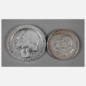 Zwei Münzen Kaiserreich