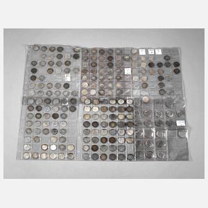 Konvolut 1/2 Mark und 25 Pfennige Kaiserreich