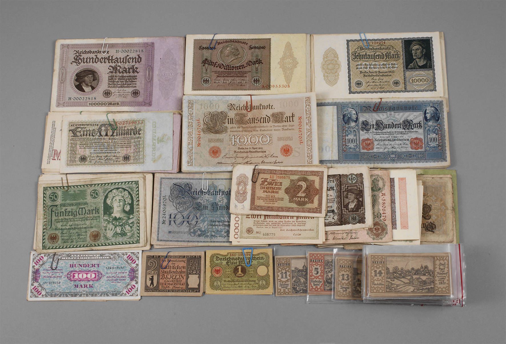 Reichsbanknoten und Notgeld