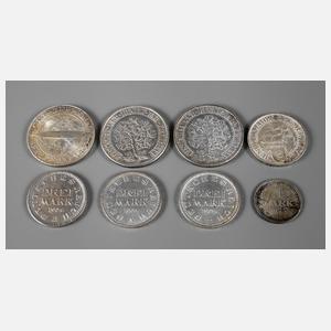 Konvolut Reichsmark Silbermünzen