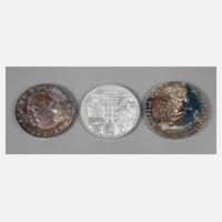 Dreimal Silber-Gedenkmünzen DDR111