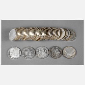 Konvolut 10 DM Gedenkmünzen