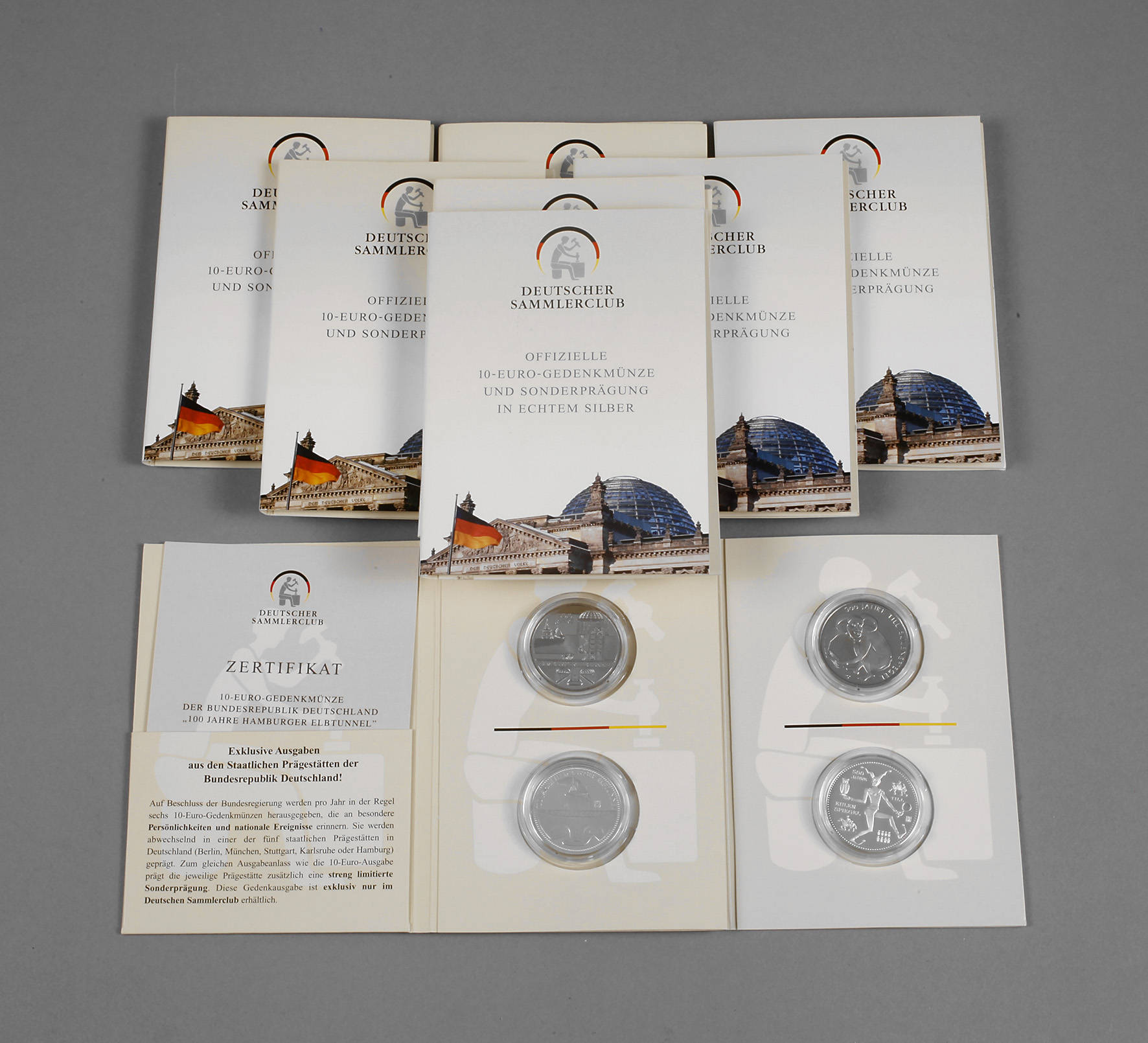Konvolut 10 Euro Gedenkmünzen