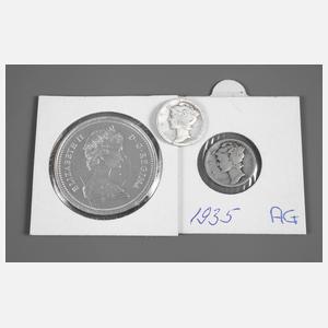 Konvolut Münzen Nordamerika