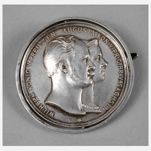 Silberne Hochzeitsmedaille Freimaurer