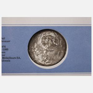 Silbermedaille Salvador Dali