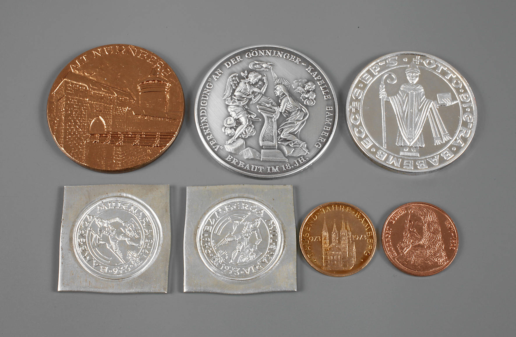 Gedenkprägungen Bamberg und Nürnberg