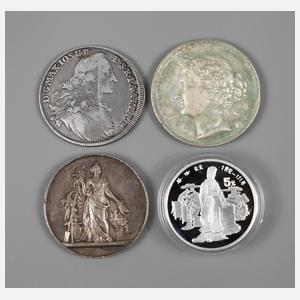 Kleines Konvolut Münzen und Medaillen