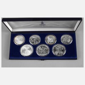 Etui Silbermünzen Olympiade Moskau