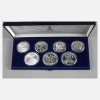 Etui Silbermünzen Olympiade Moskau111