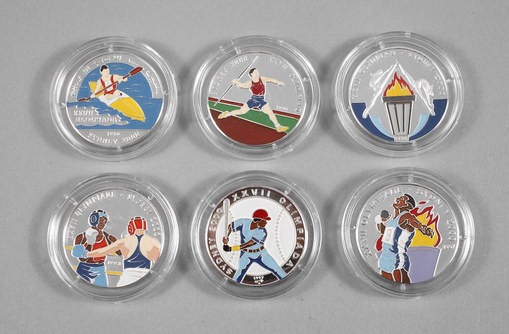 Etui Silbermünzen Olympiade Sydney
