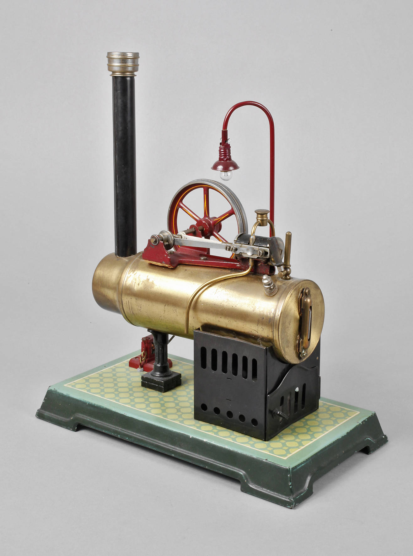 Bing stationäre Lokomobile mit Lampe