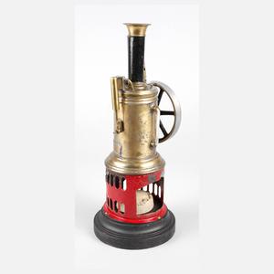 Ernst Plank stehende Dampfmaschine