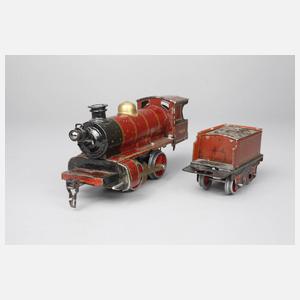 Bing Schlepptenderlok und Märklin Tender