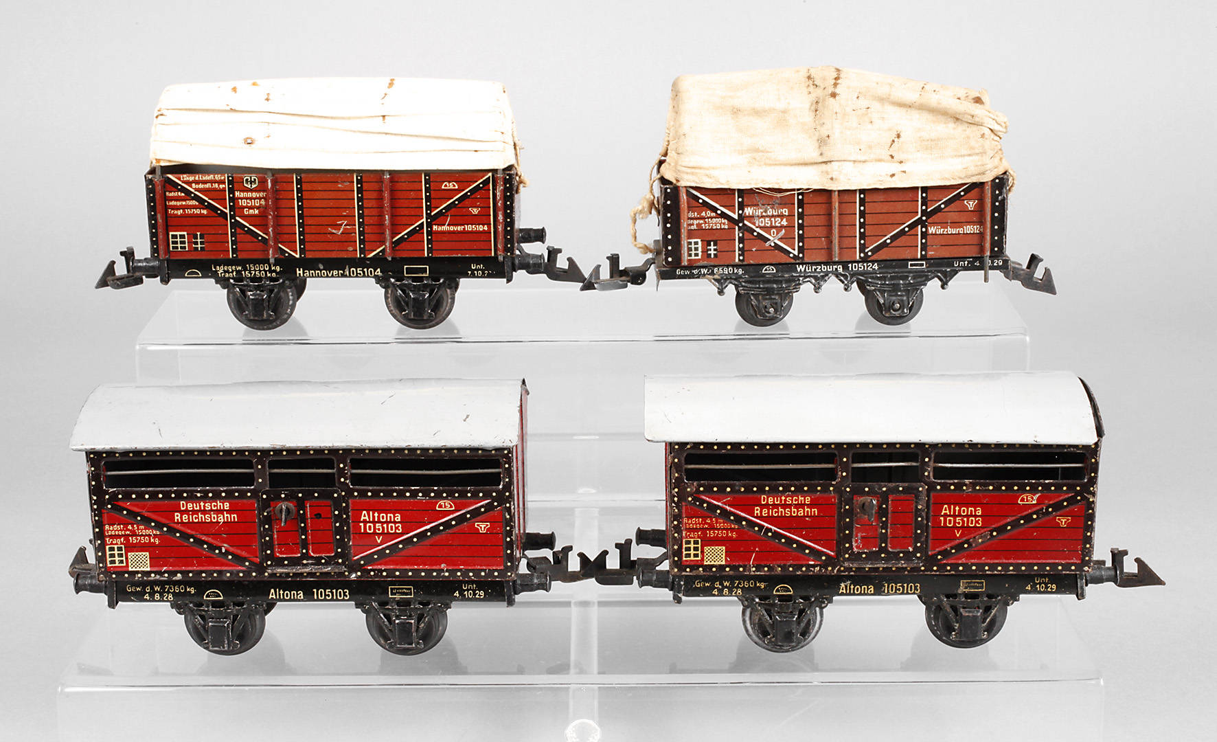 Bing Konvolut Güterwagen