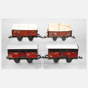 Bing Konvolut Güterwagen