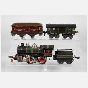 Karl Bub Schlepptenderlok und Gepäckwagen