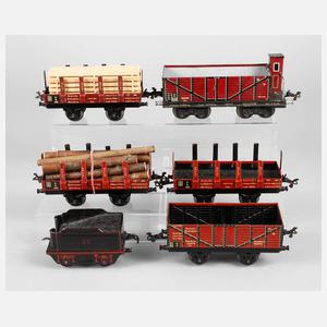 Karl Bub Konvolut Güterwagen