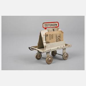 Kibri zwei Bahnsteig-Zeitungswagen