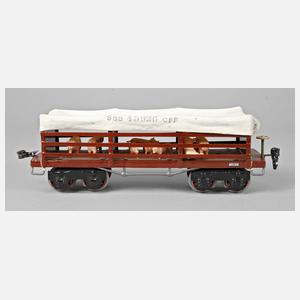 Märklin Plattenwagen als Viehtransporter