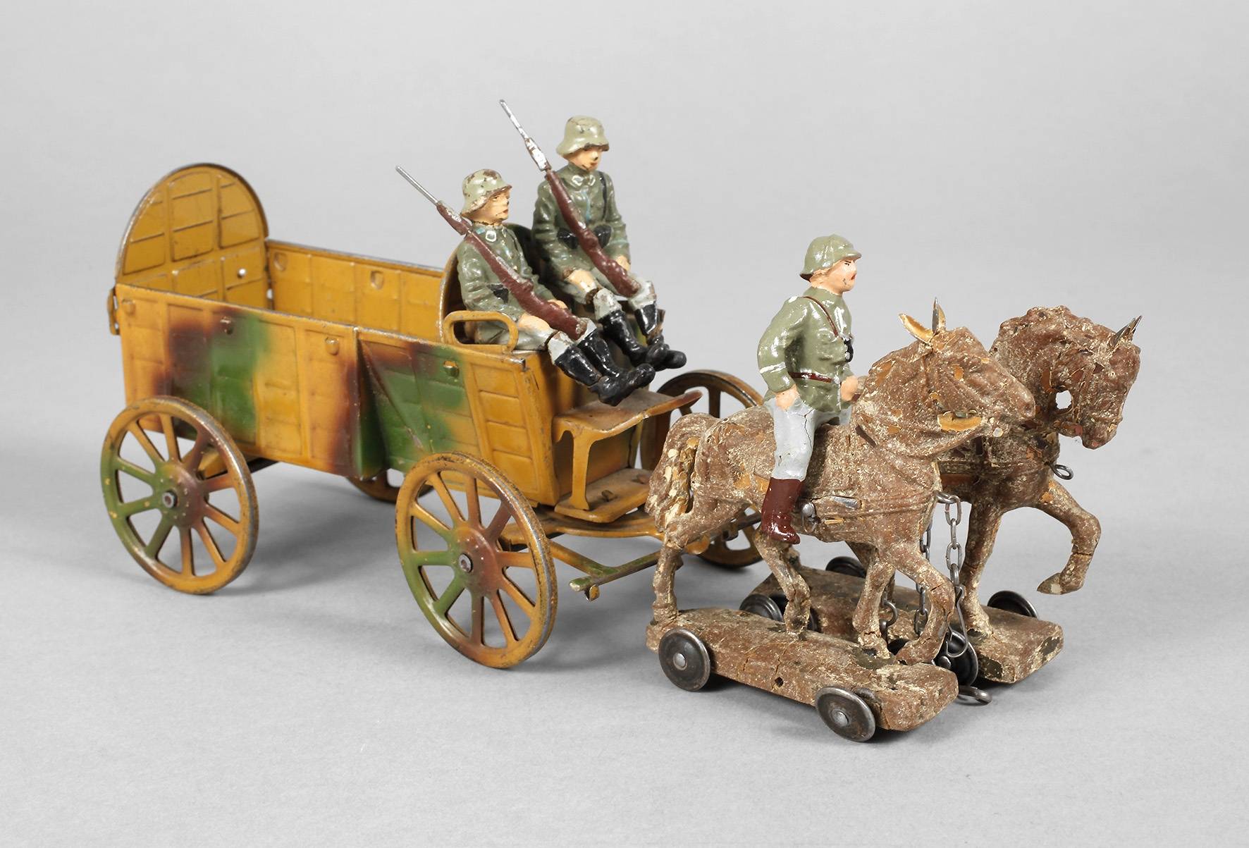 Lineol Bagagewagen mit Zweispänner