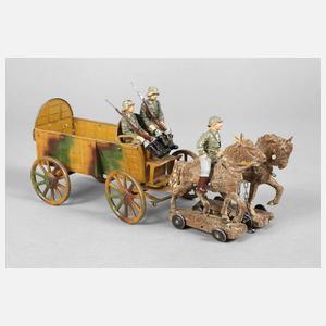 Lineol Bagagewagen mit Zweispänner