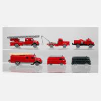 Wiking Modellautos als Feuerwehrfahrzeuge111