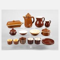 Bunzlau Konvolut Puppengeschirr111