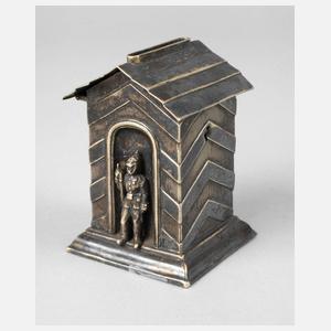 Spardose als Schilderhaus