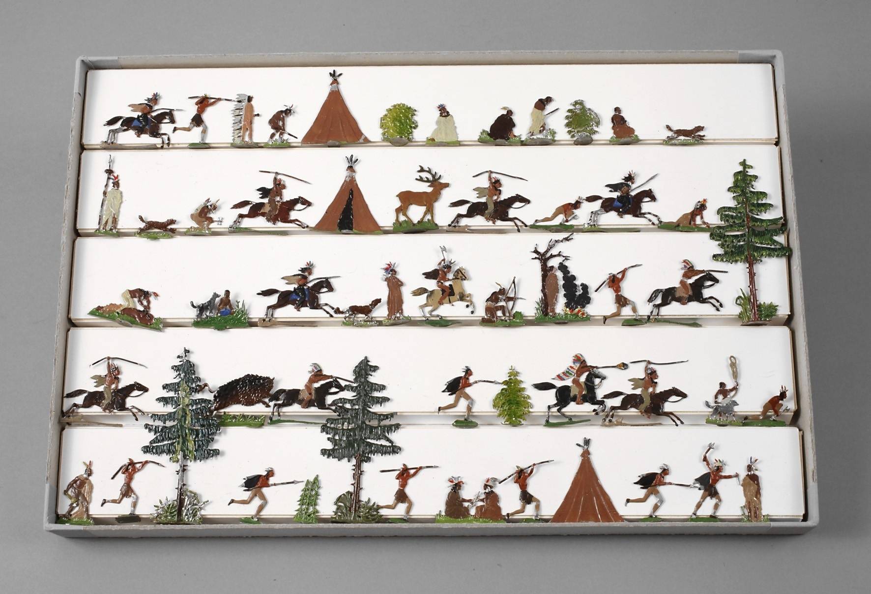 Zinnfiguren als Indianer