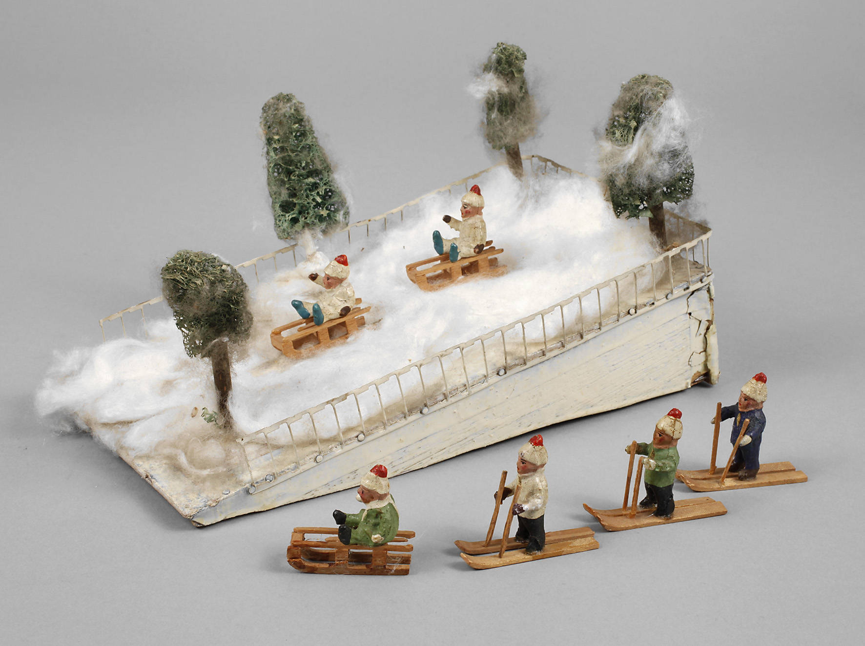 Miniatur Rodelberg Erzgebirge