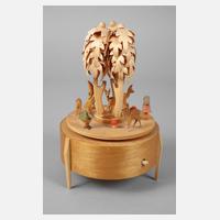 Spieldose mit Waldszene111