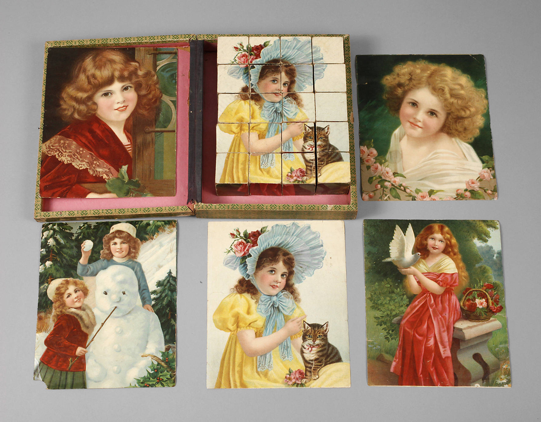 Würfel-Legespiel Jugendstil