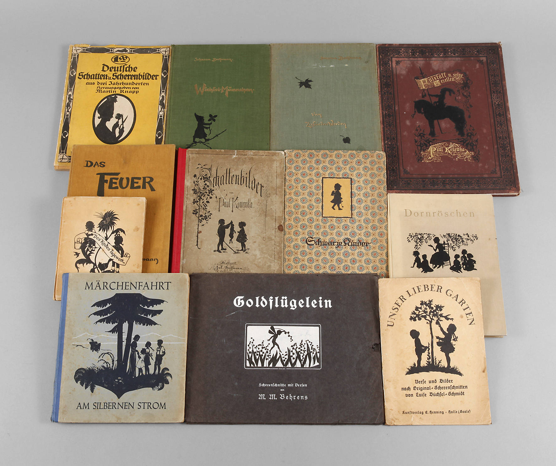 Konvolut Kinderbücher mit Schattenrissbildern