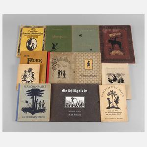 Konvolut Kinderbücher mit Schattenrissbildern