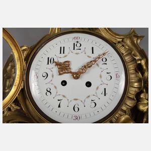 Große Kartelluhr Bronze