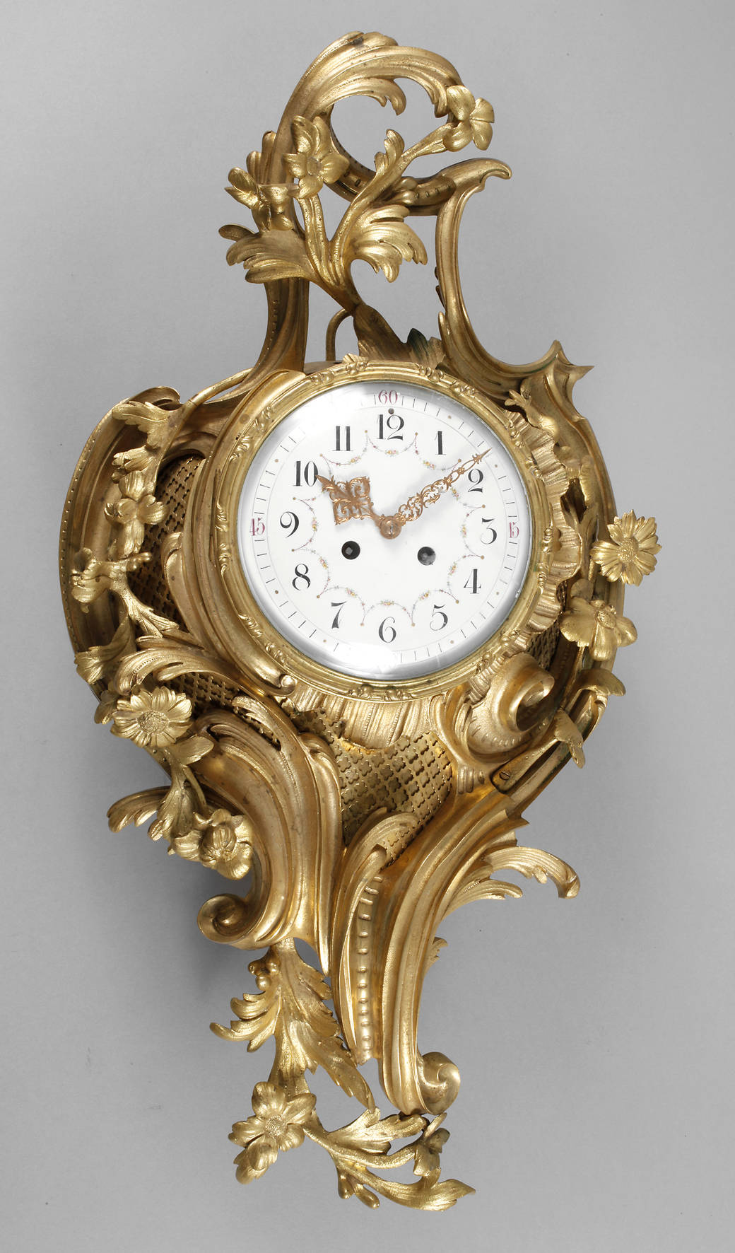 Große Kartelluhr Bronze