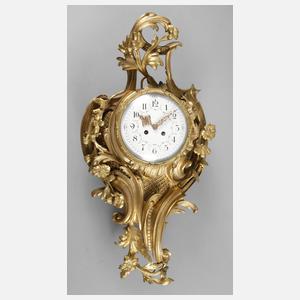 Große Kartelluhr Bronze