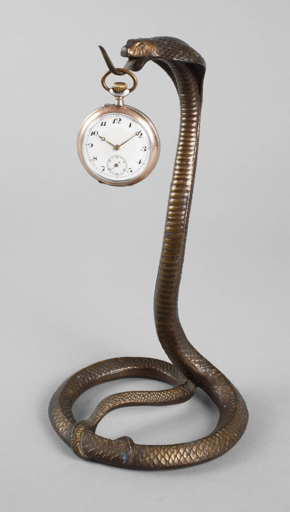 Taschenuhrenständer Bronze