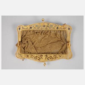 Damentasche mit Brillanten und Saphiren