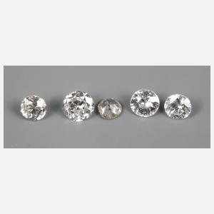 Konvolut Brillanten ca. 0,98 ct