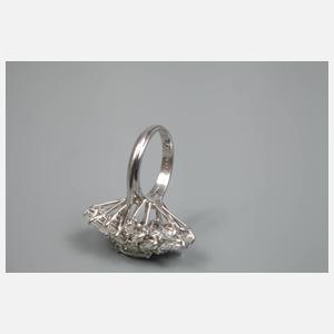 Cocktailring mit Diamantbesatz ca. 4 ct.