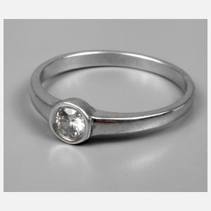 Damenring mit Brillant von ca. 0,25 ct