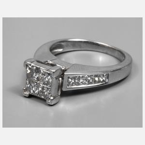 Damenring mit Diamantbesatz
