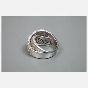 Damenring mit Diamantbesatz